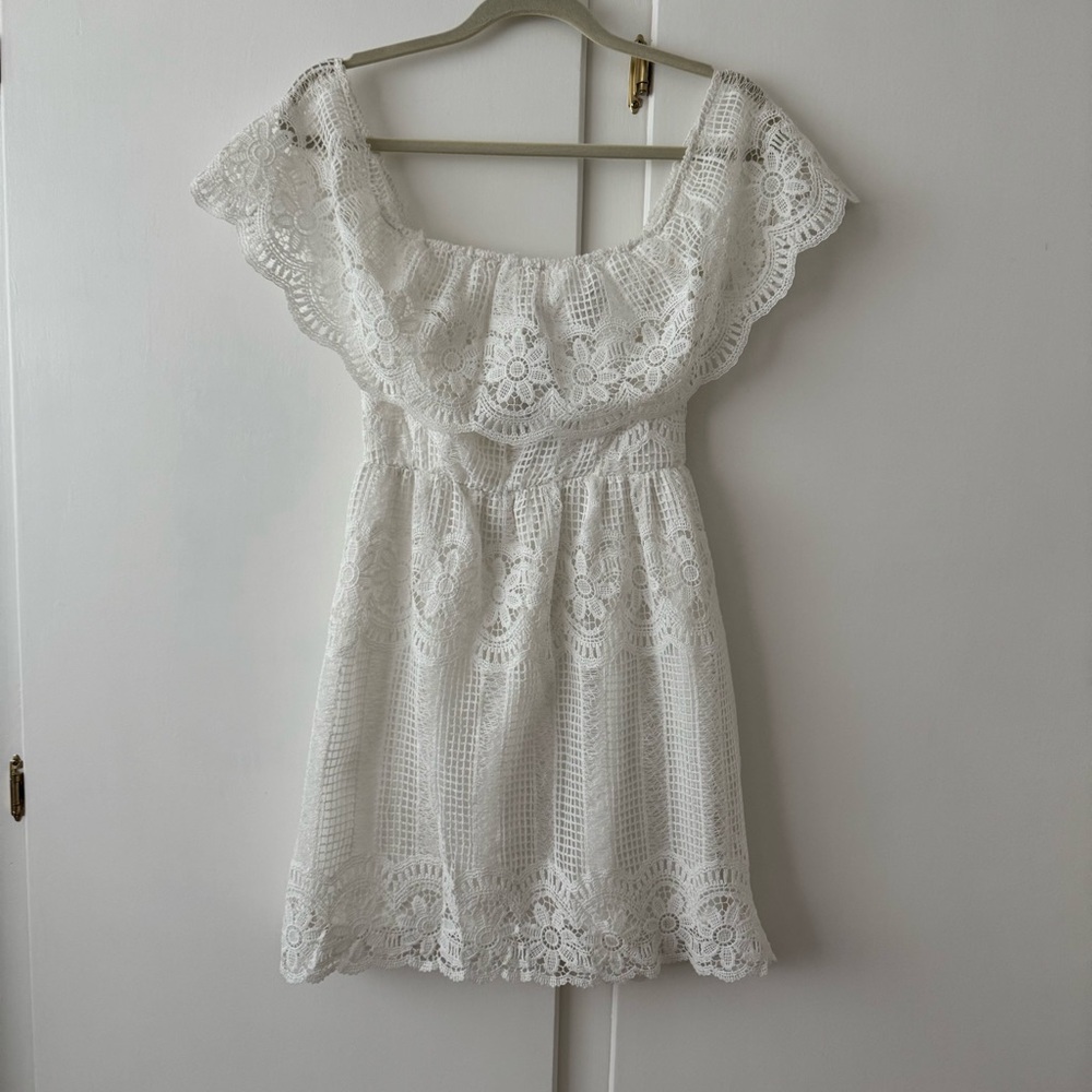 Charlotte Russe White Lace Dress